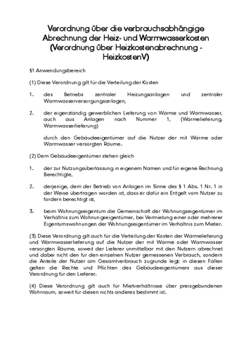 Heizkostenverordnung